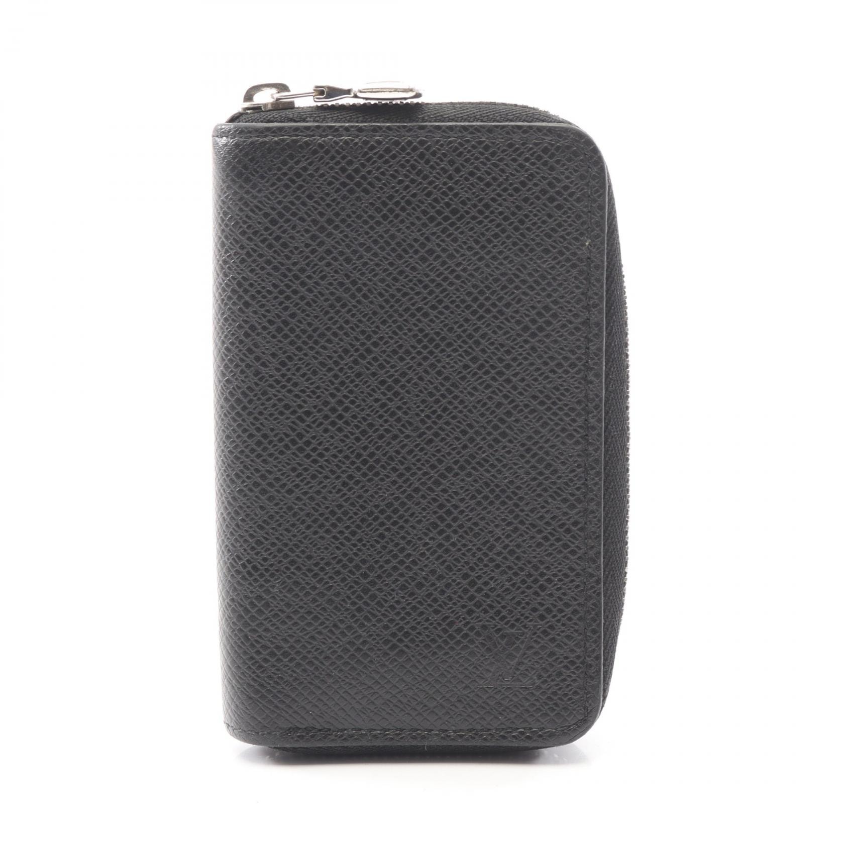 ルイ・ヴィトン LOUIS VUITTON ジッピーコインパース コインケース 財布 レザー タイガ アルドワーズ メンズ ブラック系 M30511 【中古】