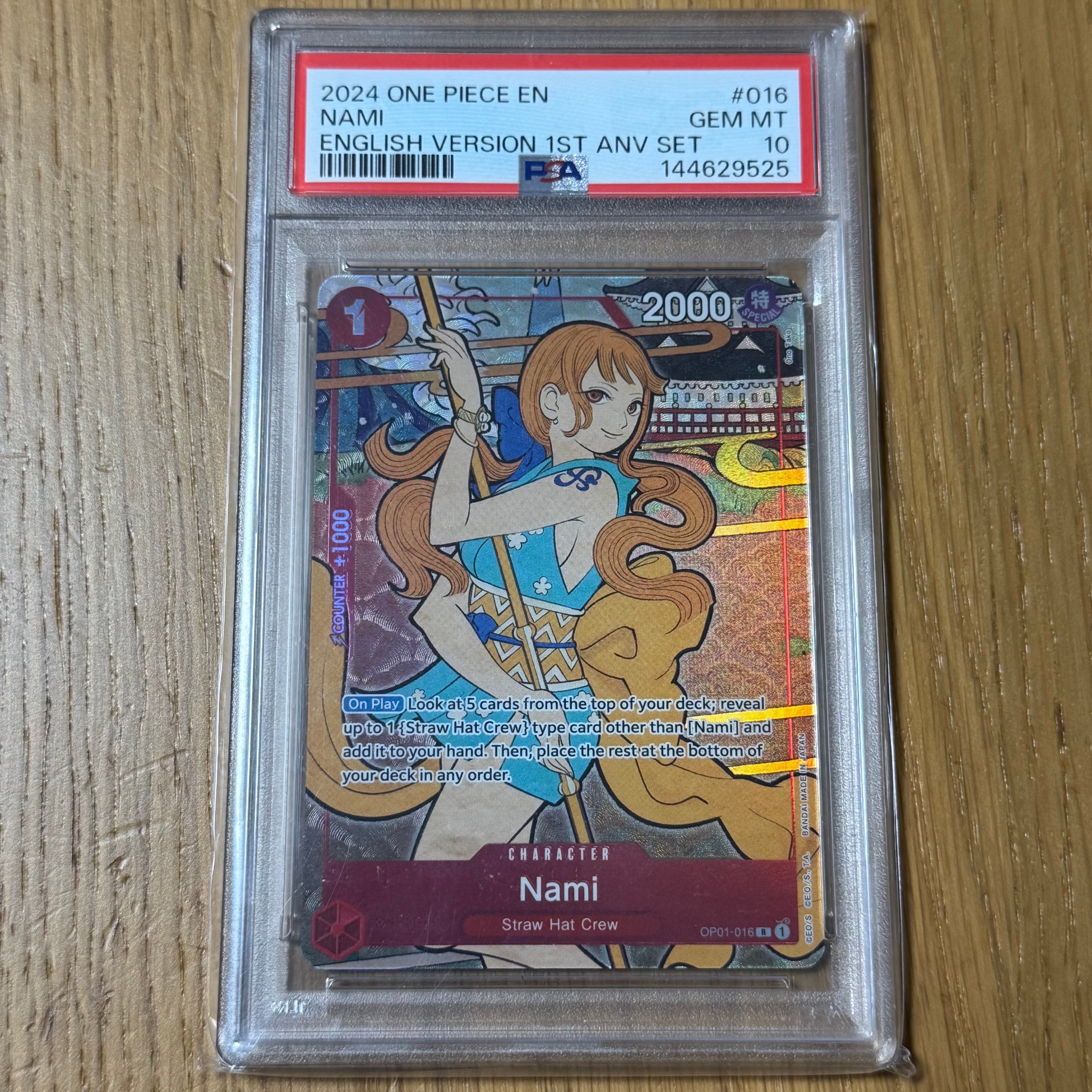 Nami R [OP01-016] [EN](1st Anniversary Set) — PSA 10