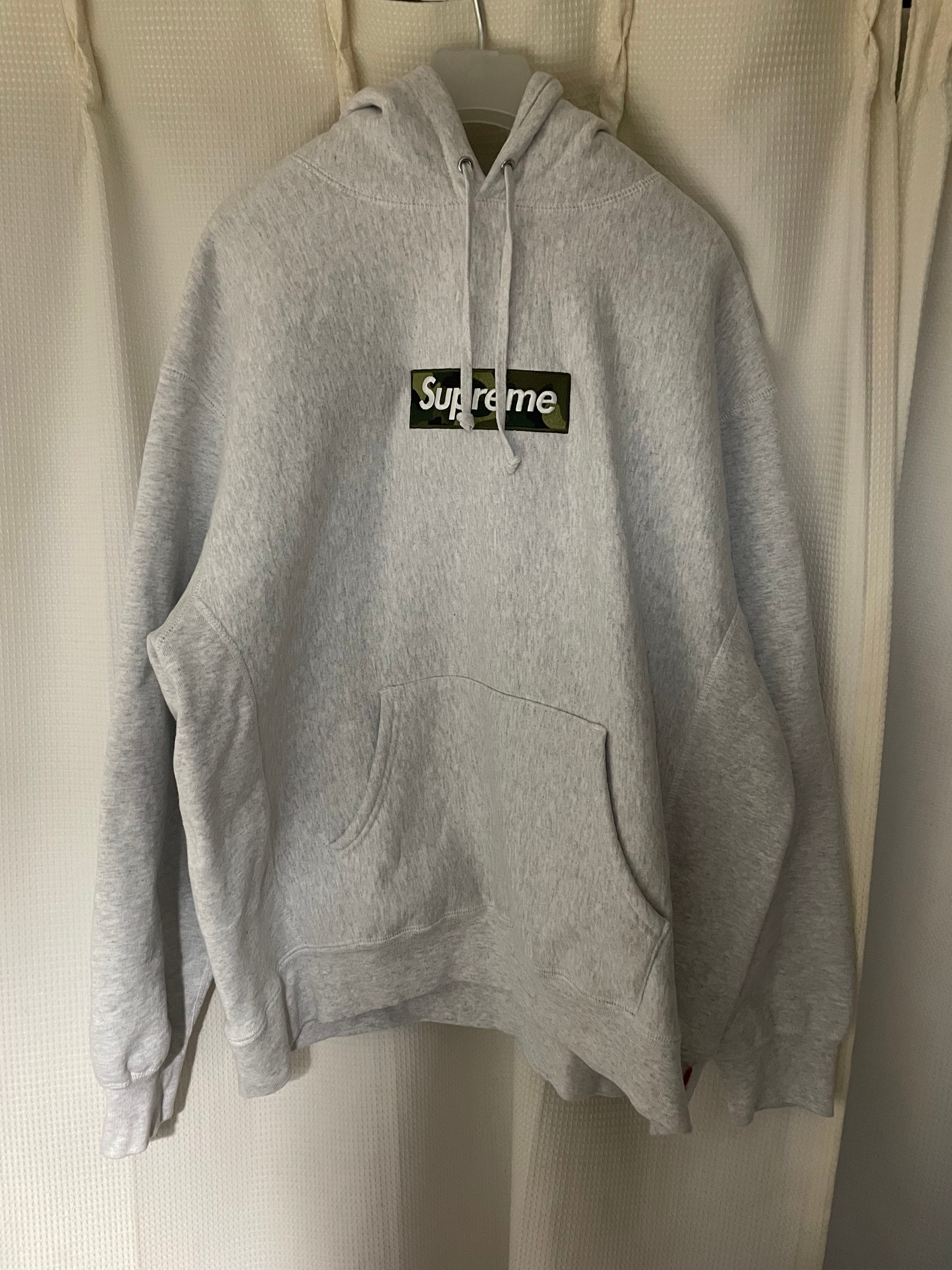 Supreme Box Logo Hooded Sweatshirt "Ash Grey" (23FW)