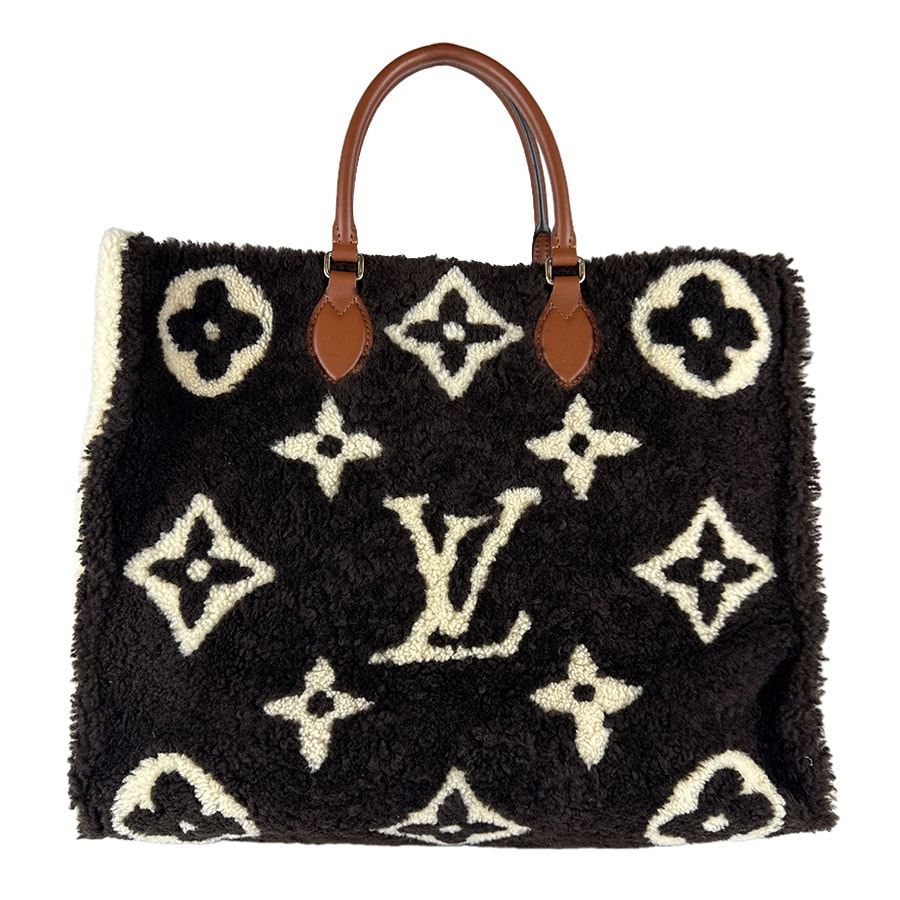 ルイ ヴィトン LOUIS VUITTON ハンドバッグ モノグラム テディ オンザゴーGM/シアリング ブラウン×ベージュ ユニセックス M55420【中古】 z8940