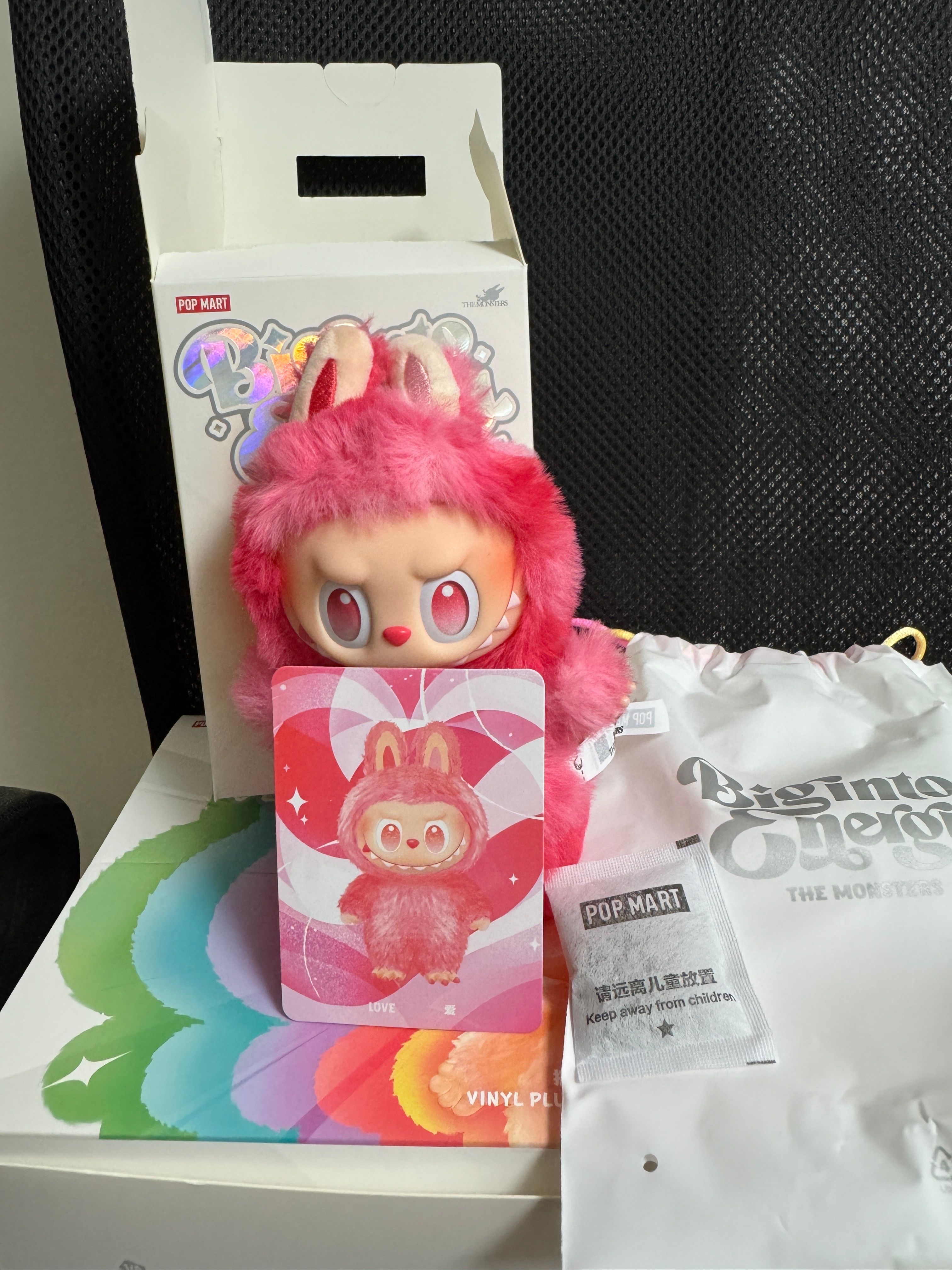 POP MART THE MONSTERS (LABUBU) Big into Energy Series Plush Pendant LOVE