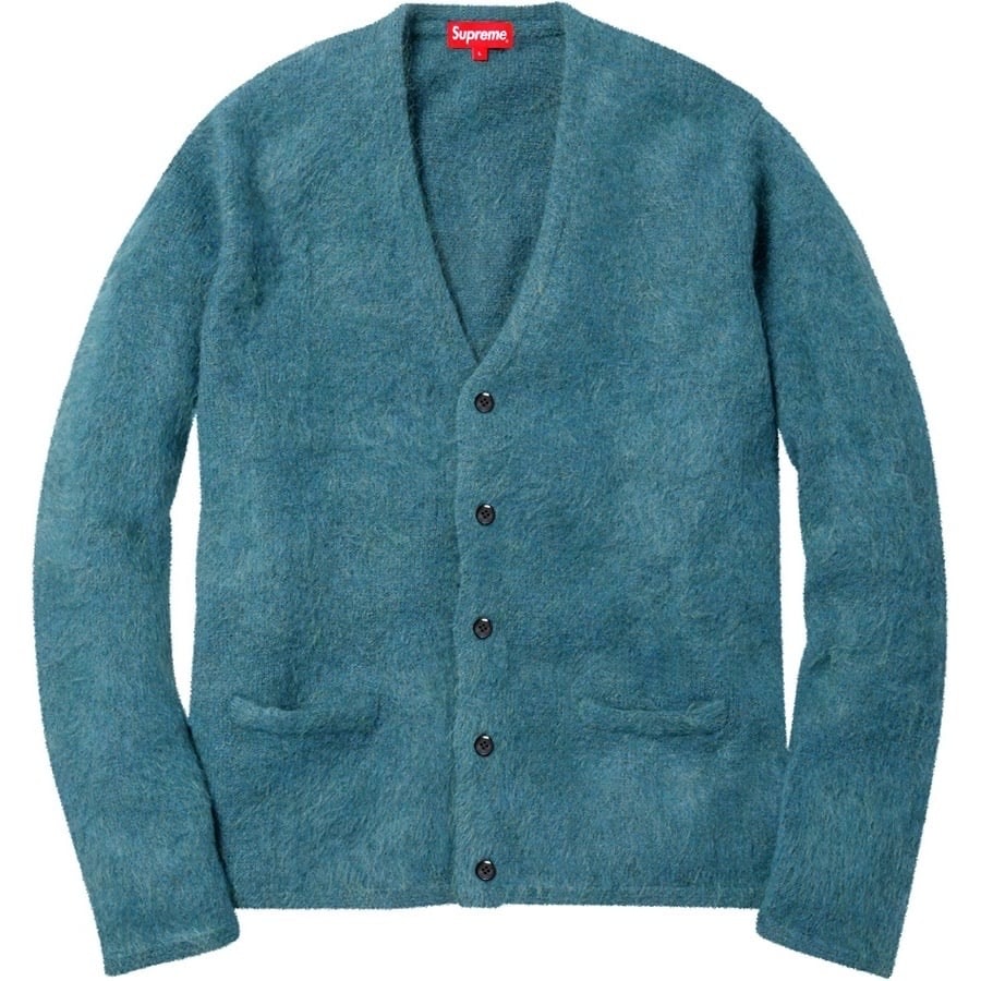 トップス Supreme 15fw Heather Mohair Cardigan S 二子玉)Supreme シュプリーム Heather Mohair Cardigan ヘザーモヘア