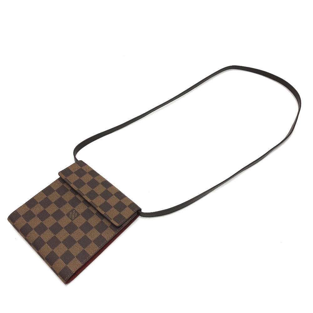 ルイヴィトン LOUIS VUITTON CDケース DVD N62935 ダミエ カバン 斜め掛け ショルダーバッグ ダミエキャンバス ブラウン