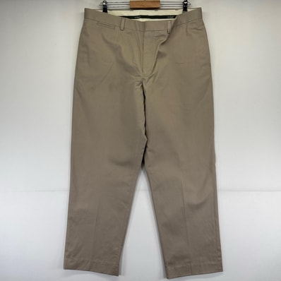 古着 エルエルビーン L.L.Bean パンツ ストレート センタープレス チノパン 大きいサイズ w37 ベージュ系 メンズ