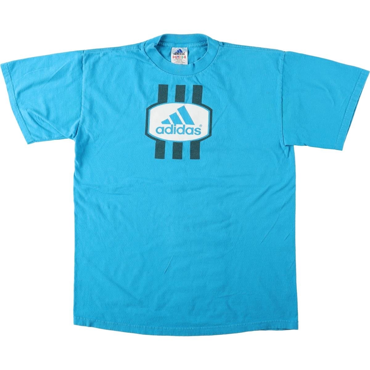 古着 アディダス adidas ロゴTシャツ USA製 メンズM相当/eaa653908