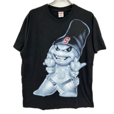 シュプリーム 25AW ブラック SNOWMAN Tee M