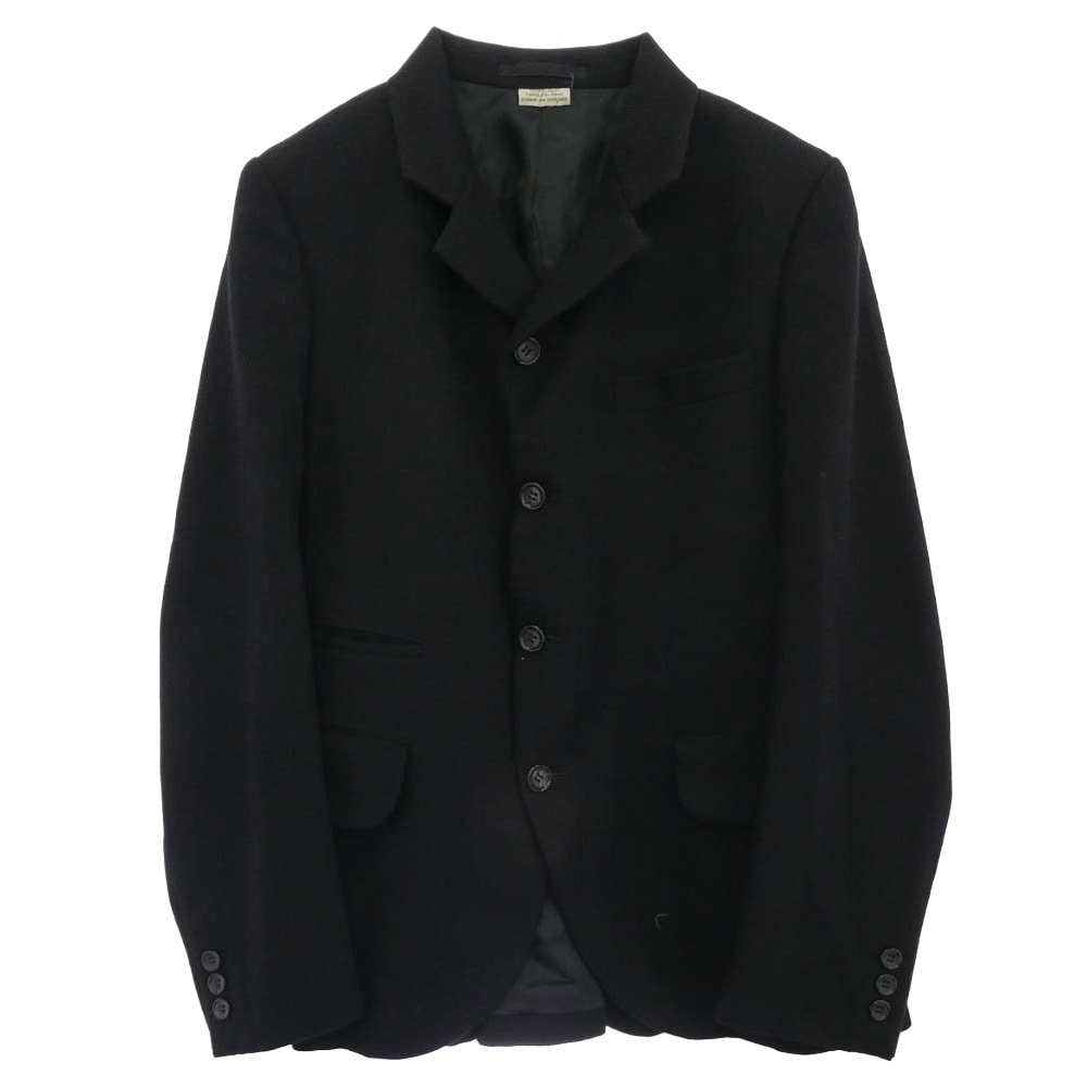 COMME des GARCONS HOMME PLUS コムデギャルソンオムプリュス ジャケット 23SS PK-J017 バック 3 ジップ デザイン テーラード ジャケット ブラック系 XS【中古】