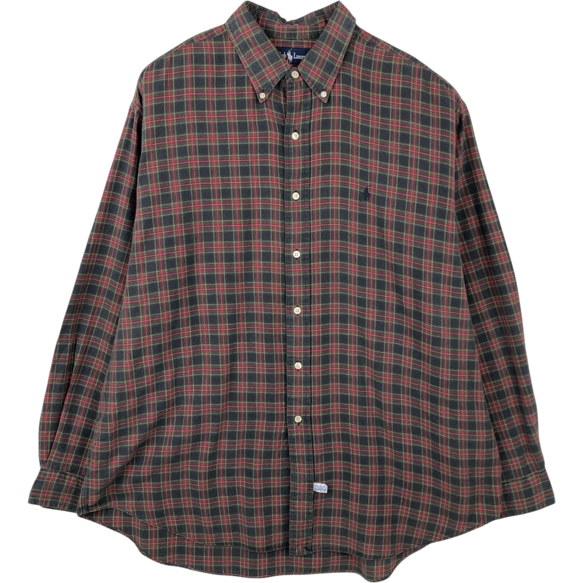 古着 ラルフローレン Ralph Lauren 長袖 ボタンダウンチェックシャツ メンズXL相当/eaa649900