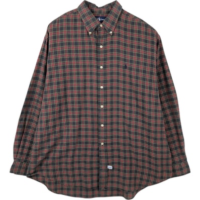 古着 ラルフローレン Ralph Lauren 長袖 ボタンダウンチェックシャツ メンズXL相当/eaa649900