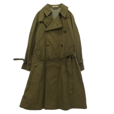 AURALEE オーラリー 19AW A9AC01CG FINX CHAMBRAY BIG TRENCH COAT フィンクスコットン シャンブレーギャバジン ビック トレンチコート ブラウン系 3【中古】