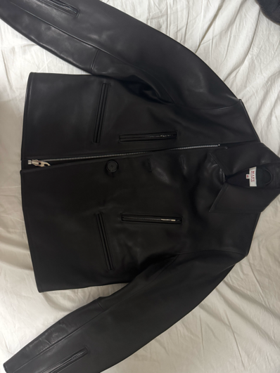 CLASSIC MOTORCYCLE LEATHER JACKET - BLACK / M25F9BL00246 / BLACK