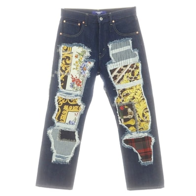 【中古】ジュンヤワタナベ マン JUNYA WATANABE MAN 2025年春夏 コットン ジーンズ デニムパンツ ネイビー【サイズM】【メンズ】