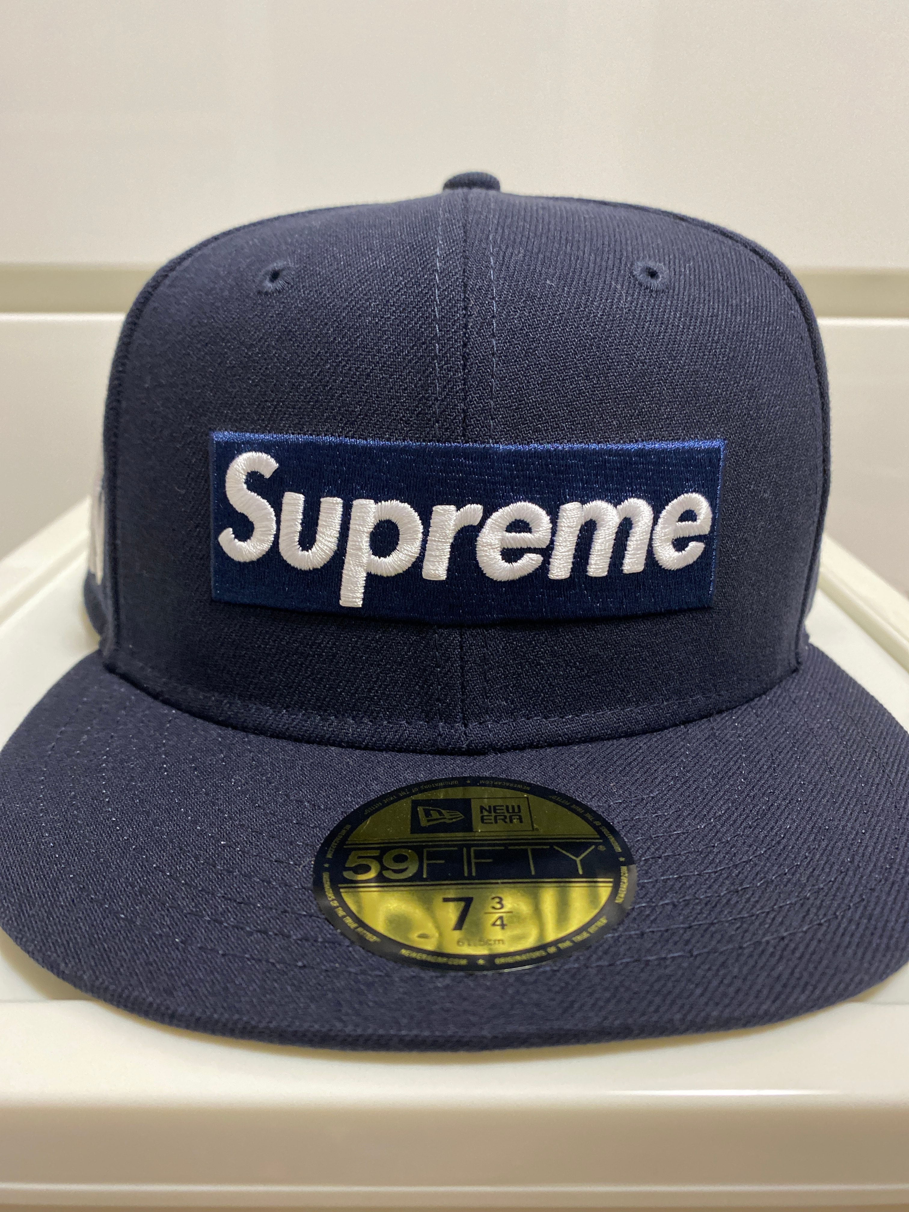 Supreme MLB Teams Box Logo New Era "Navy"