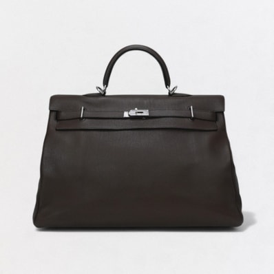 エルメス HERMES ケリー50 ケリー 50 バッグ トートバッグ ショルダーバッグ トゴ ブラウン Brown 茶 シルバー金具 ハンドバッグ V字金具 内縫い