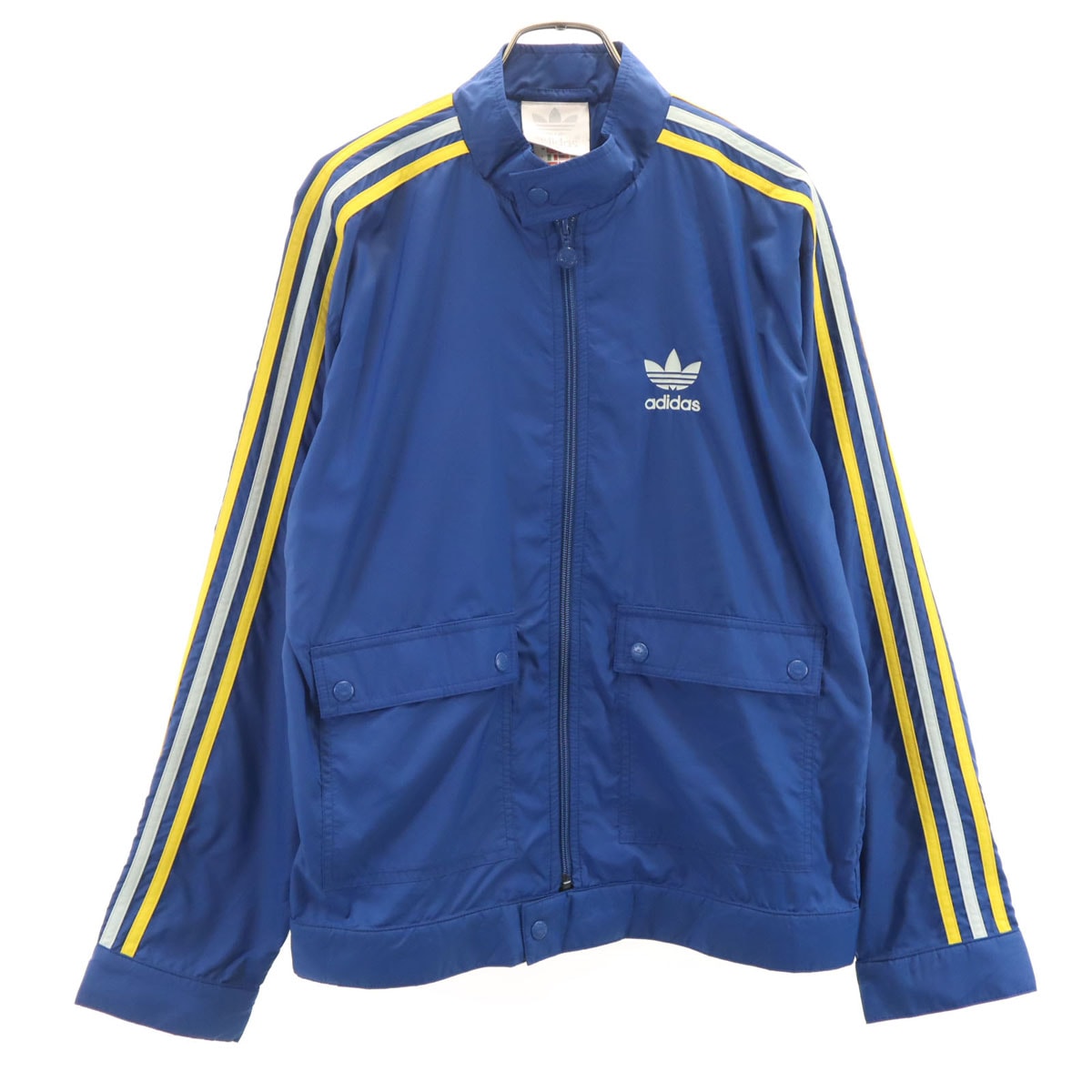 adidas アディダス ナイロンジャケット M 青紺