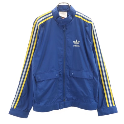 adidas アディダス ナイロンジャケット M 青紺