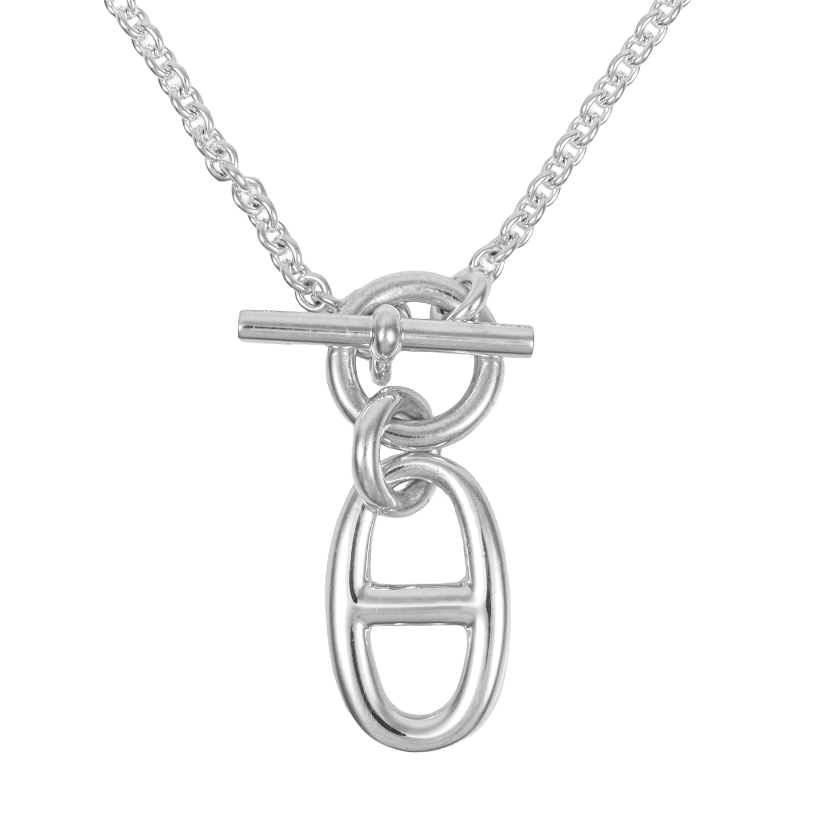 HERMES エルメス シェーヌダンクル ネックレス アミュレット ペンダント シルバー925 シルバー【中古】