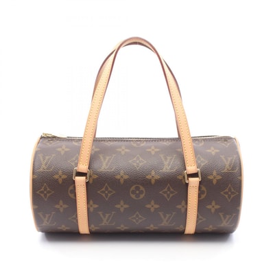 ルイ・ヴィトン LOUIS VUITTON パピヨン26 ハンドバッグ バッグ PVCコーティングキャンバス レザー モノグラム レディース ブラウン系 M51386 【中古】