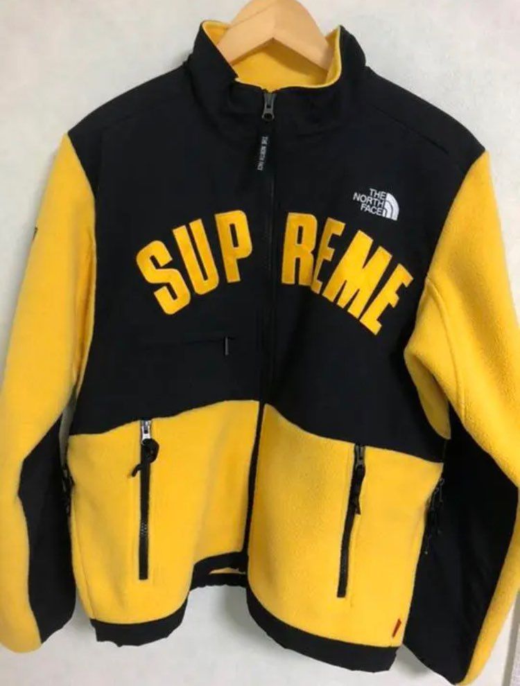 Supreme x The North Face Arc Logo Denali Fleece Jacket "Yellow"