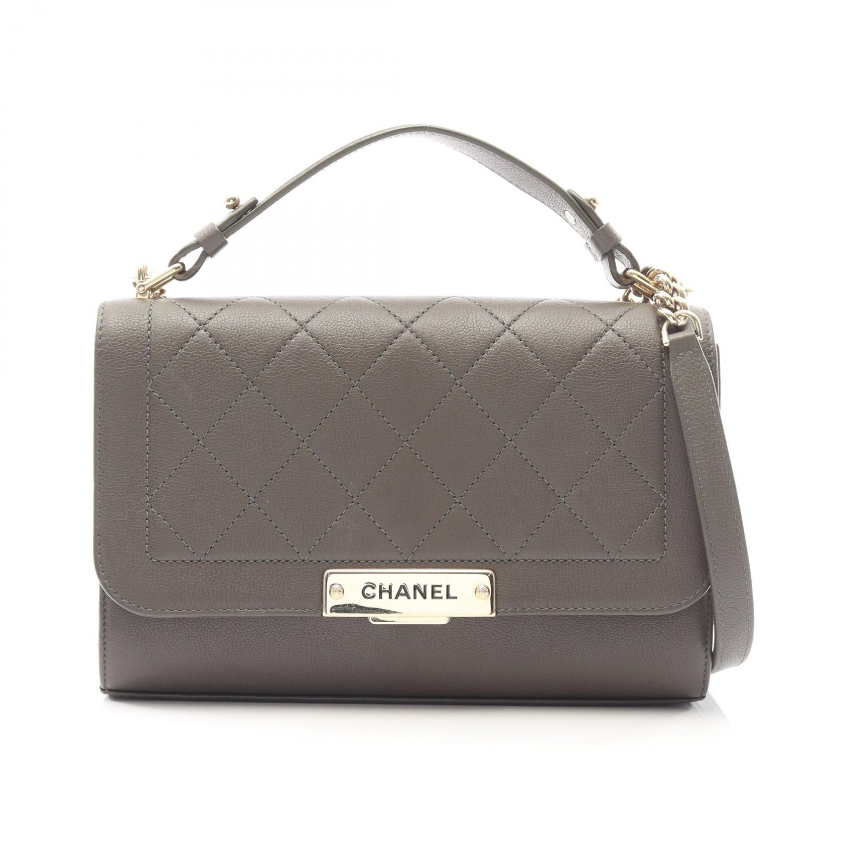 シャネル CHANEL マトラッセ 2WAY ショルダーバッグ バッグ キャビアスキン(グレインドカーフ) レディース カーキ系 【中古】