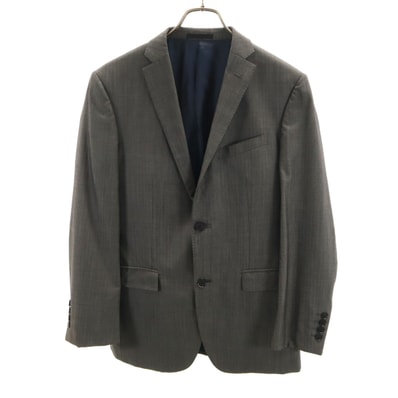 BURBERRY BLACK LABEL バーバリーブラックレーベル 日本製 ヘリンボーン テーラードジャケット 36 グレー 三陽商会