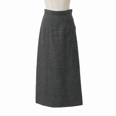 ■美品■tricot COMME des GARCONS トリココムデギャルソン ヴィンテージ ロングスカート サイズM 90’S AD1999 チェック フレア ロングスカート ブランド古着【中古】20260521/RA9467
