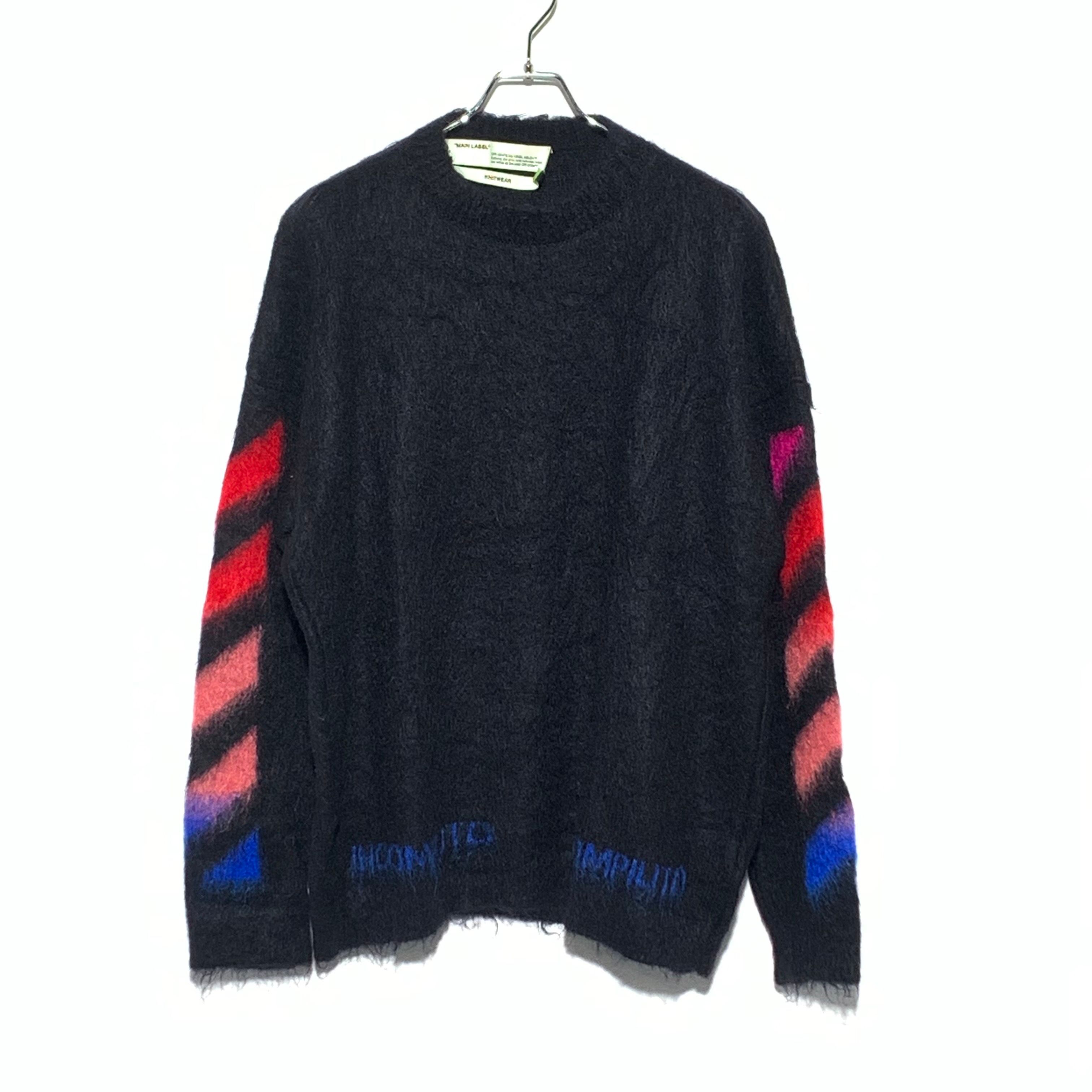 Brushed Mohair Knit Black 