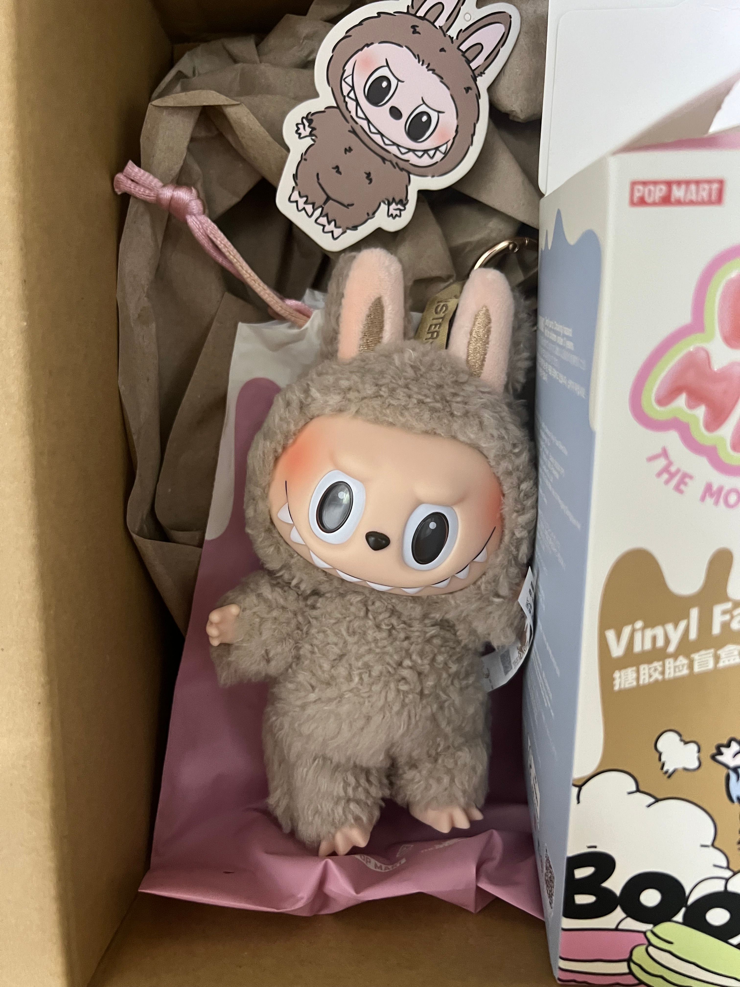 POP MART THE MONSTERS (LABUBU) Exciting Macaron Plush Series TOFFEE