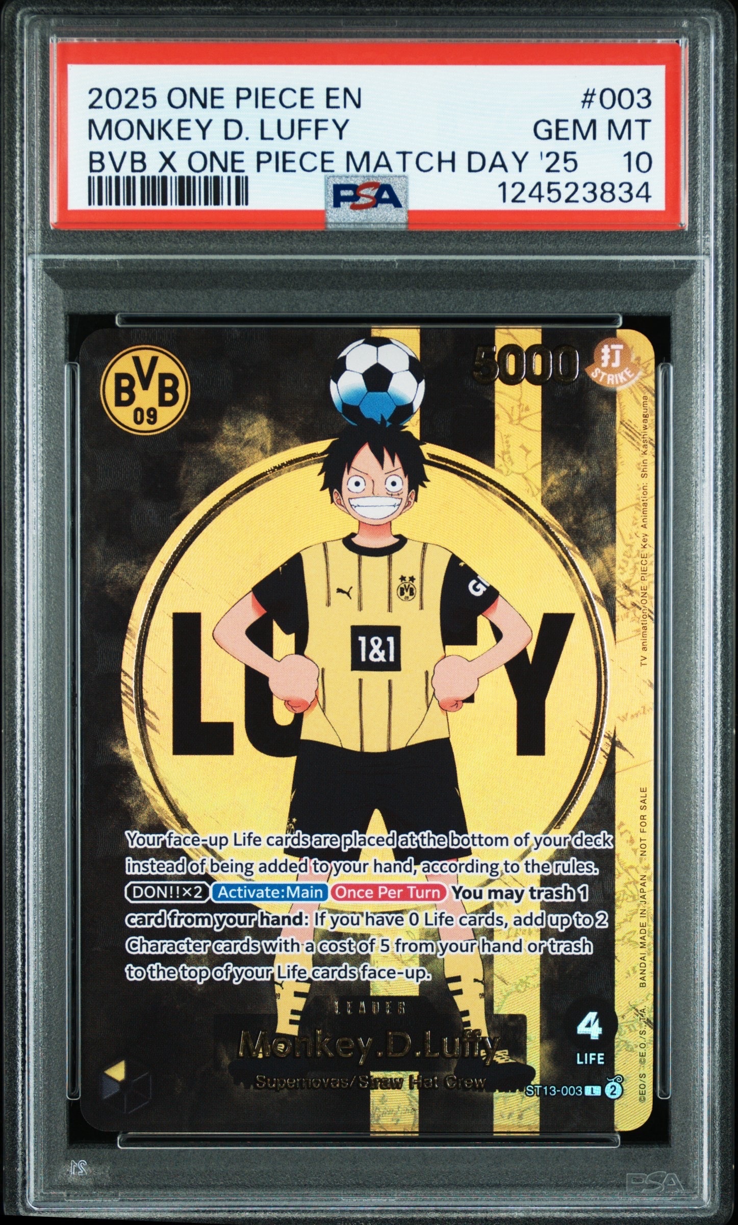 モンキー・D・ルフィ L [ST13-003]【英語版】(プロモーションカード「ボルシアドルトムント × ONE PIECE マッチデー 2025」)