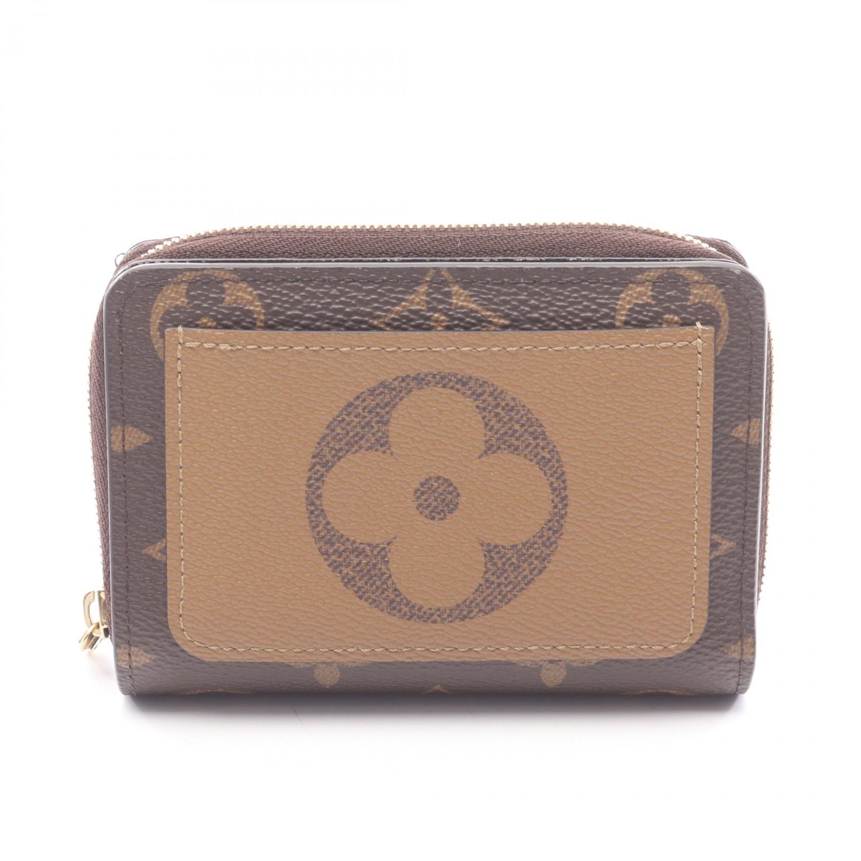 ルイ・ヴィトン LOUIS VUITTON ポルトフォイユ ルー モノグラムリバース 二つ折り財布 財布 レザー PVC レディース ブラウン系 M81461 【中古】