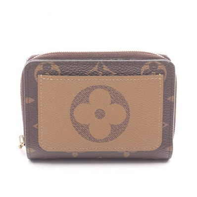 ルイ・ヴィトン LOUIS VUITTON ポルトフォイユ ルー モノグラムリバース 二つ折り財布 財布 レザー PVC レディース ブラウン系 M81461 【中古】