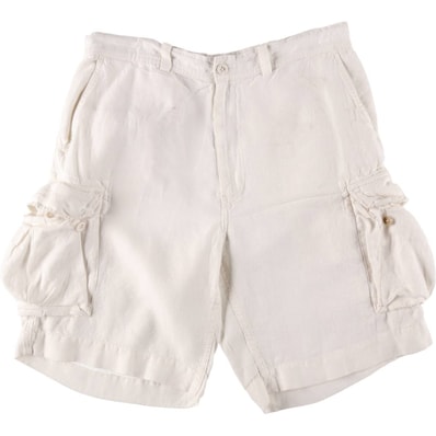 古着 ラルフローレン Ralph Lauren POLO by Ralph Lauren リネンショーツ ショートパンツ メンズw35相当/eaa628647