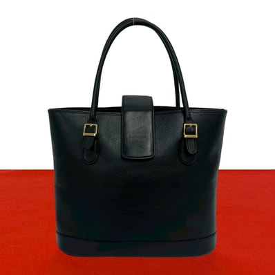 BURBERRY バーバリー ノバチェック 柄 シャドーホース ロゴ レザー ハンドバッグ ブラック
19648