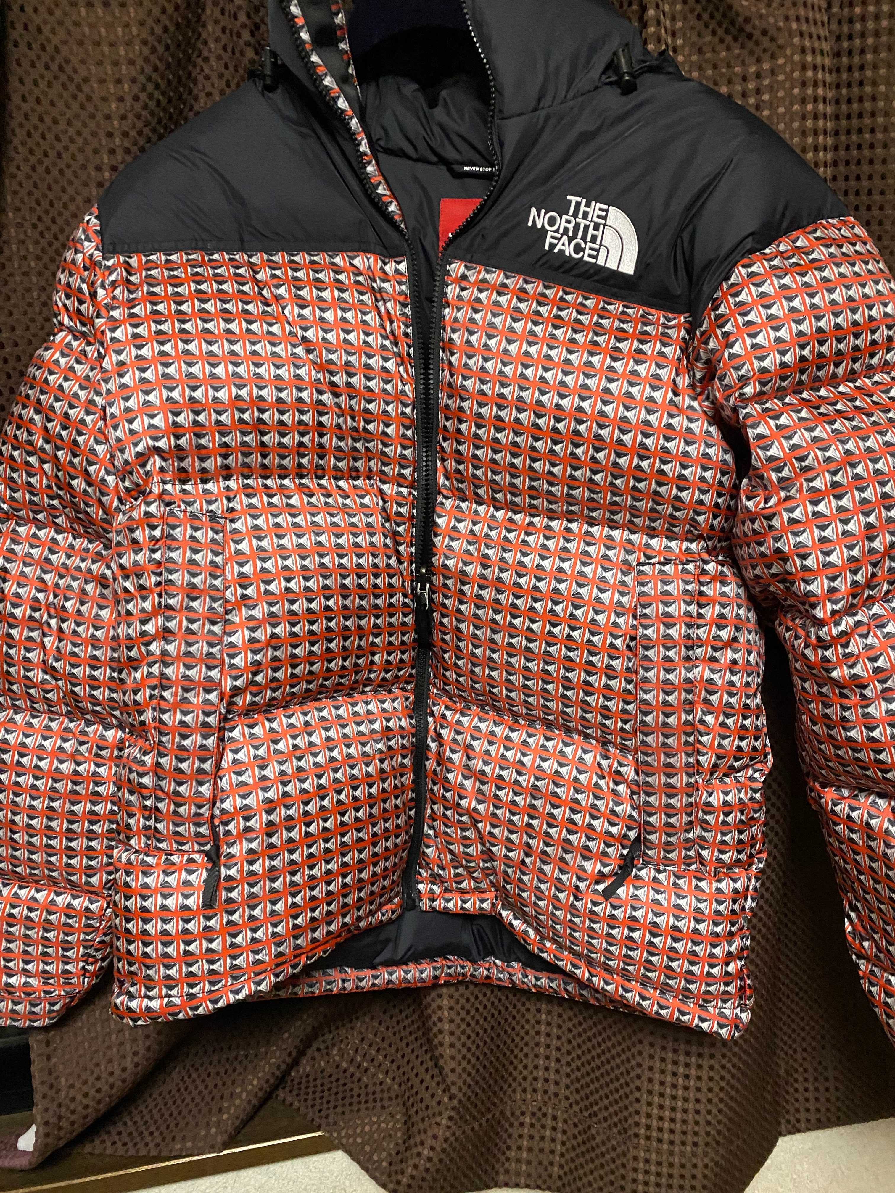 Supreme x The North Face Studded Nuptse Jacket "Red"