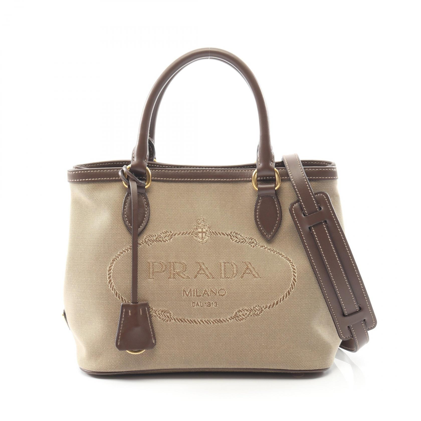 傷や汚れあり】プラダ PRADA LOGO JACQUARD ロゴジャガード