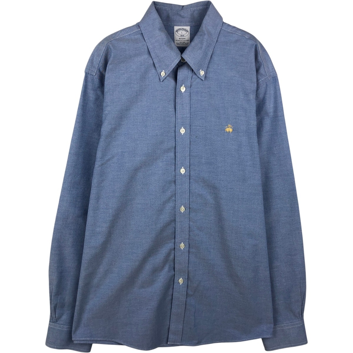 古着 ブルックスブラザーズ Brooks Brothers 1818 長袖 ボタンダウンシャツ メンズL相当/eaa647039
