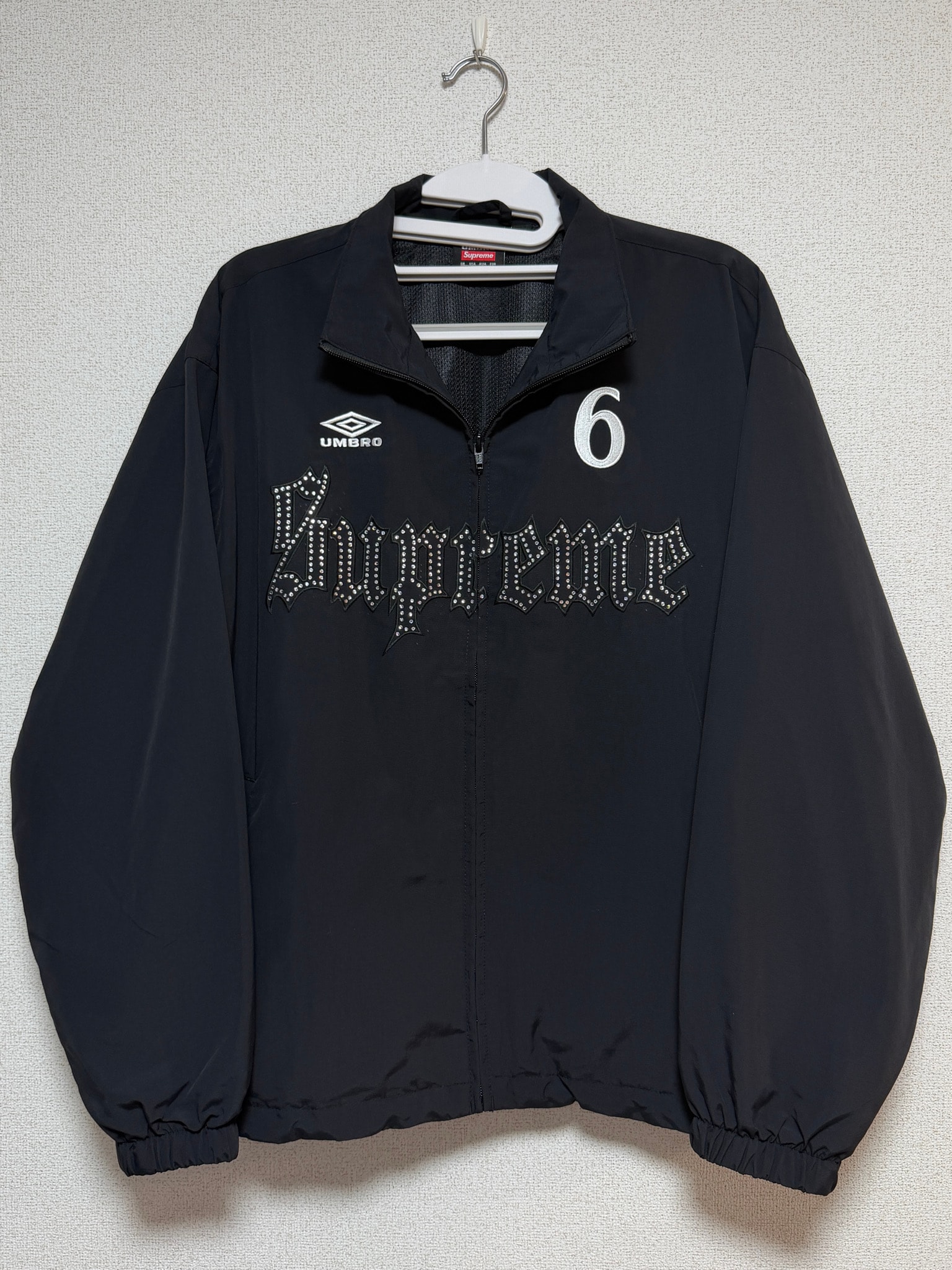 Supreme x Umbro Rhinestone Track Jacket "Black"
