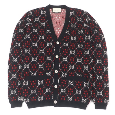 極美品 グッチ
カーディガン ブラック メンズ S 543497