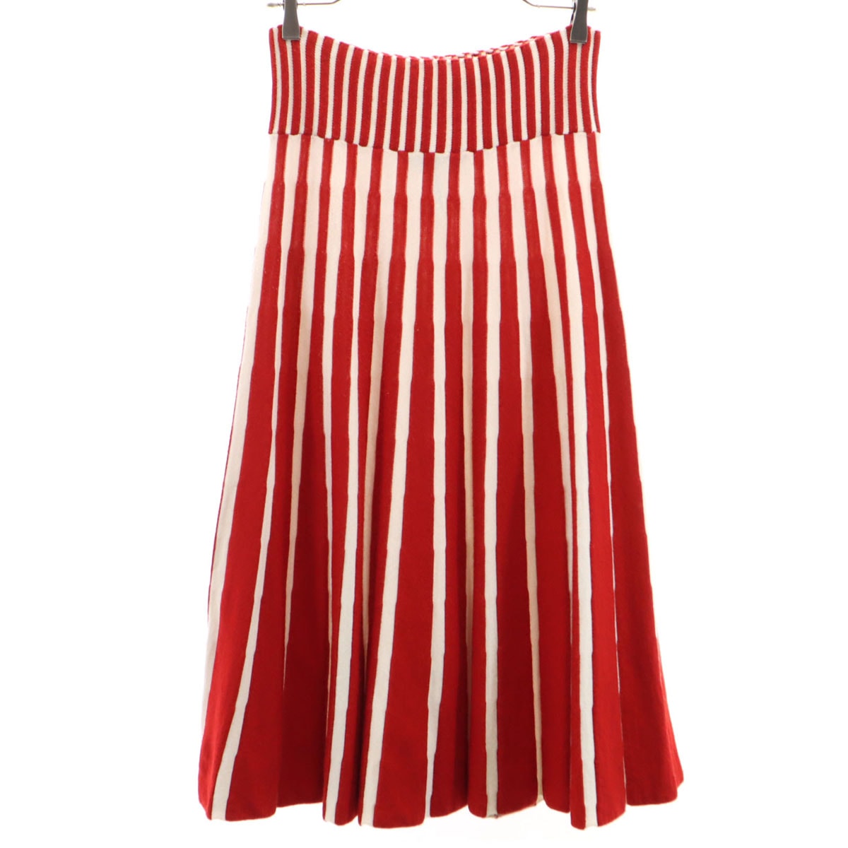 MSGM エムエスジーエム イタリア製 ニット ロングスカート S レッド系