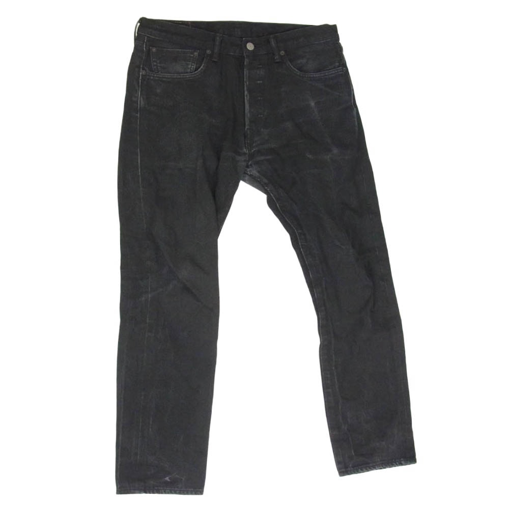 Levi's リーバイス 28894-0031 501 CT ボタンフライ 赤耳 セルビッジ テーパード デニムパンツ ジーンズ ブラック系 34【中古】