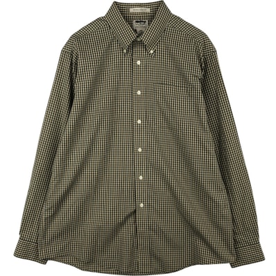 古着 90~00年代 エルエルビーン L.L.Bean WRINKLE RESISTANT 長袖 ボタンダウンチェックシャツ メンズL相当/eaa622277