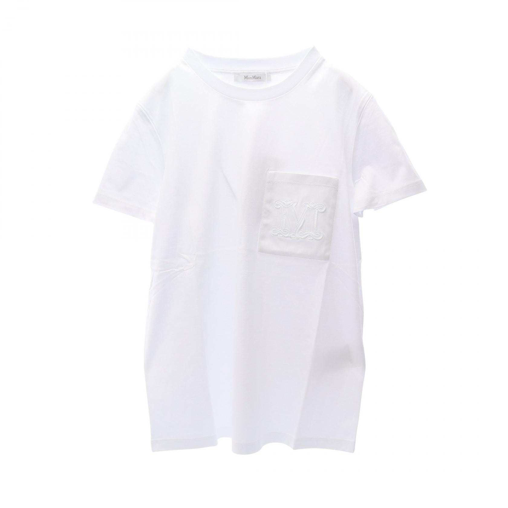 マックスマーラ MAX MARA PAPAIA パパイア カットソー 衣料品 トップス コットン レディース ホワイト系 2421946011600001M 【新品】 Max Mara（マックスマーラ） 半袖 Tシャツ PAPAIA パパイア レディース