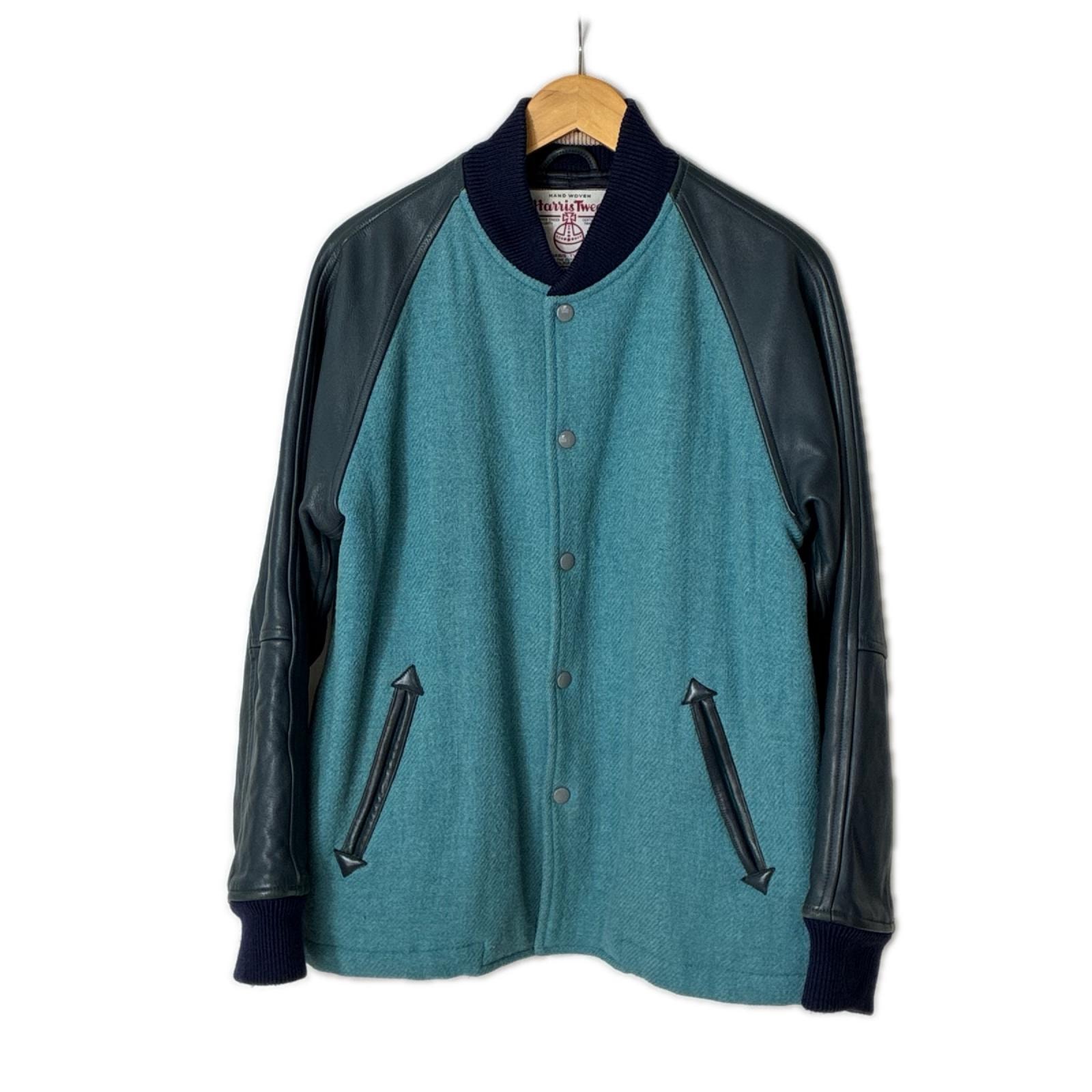 Paul Smith ポールスミス ジャケット スタジャン SIZE L Harris Tweed 433926 EM スカイブルー メンズ