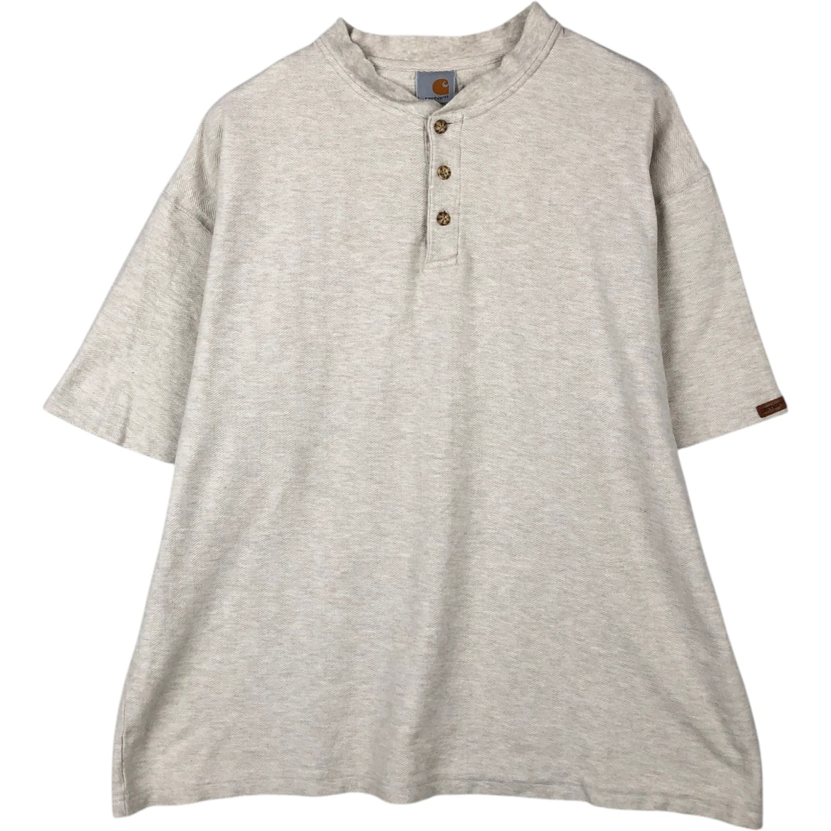 古着 カーハート Carhartt ヘリンボーン ヘンリーネック 半袖 Tシャツ メンズXL相当/eaa647808
