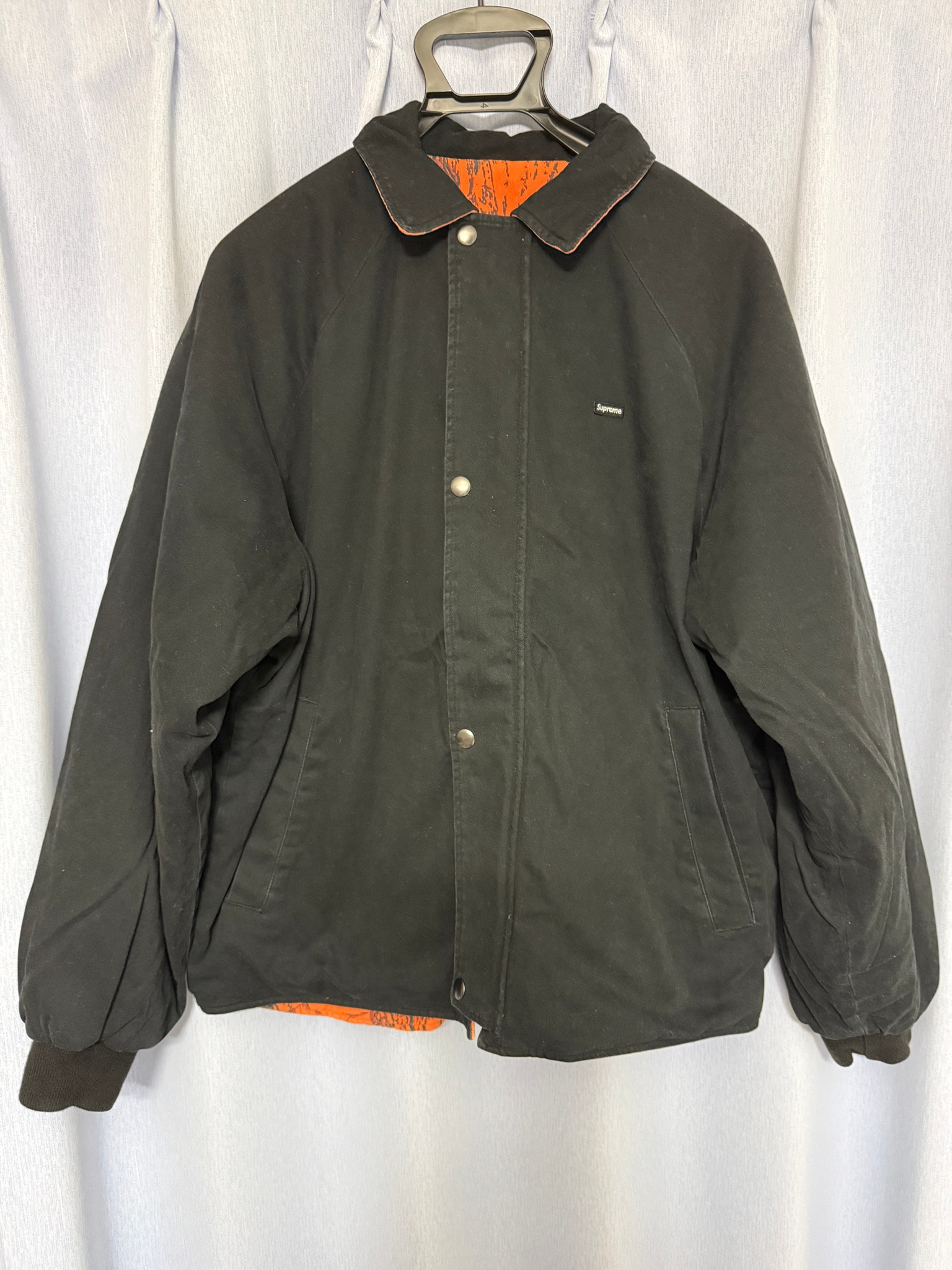 Supreme RealTree Reversible Quilted Work Jacket "Black"