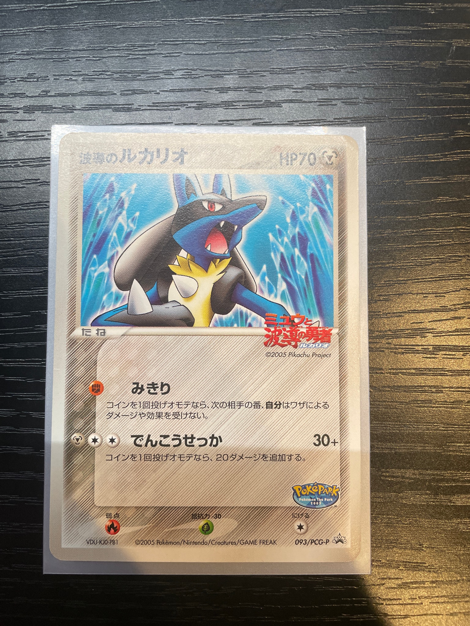 波導のルカリオ P [PCG-P 093](プロモーションカード「ポケパーク