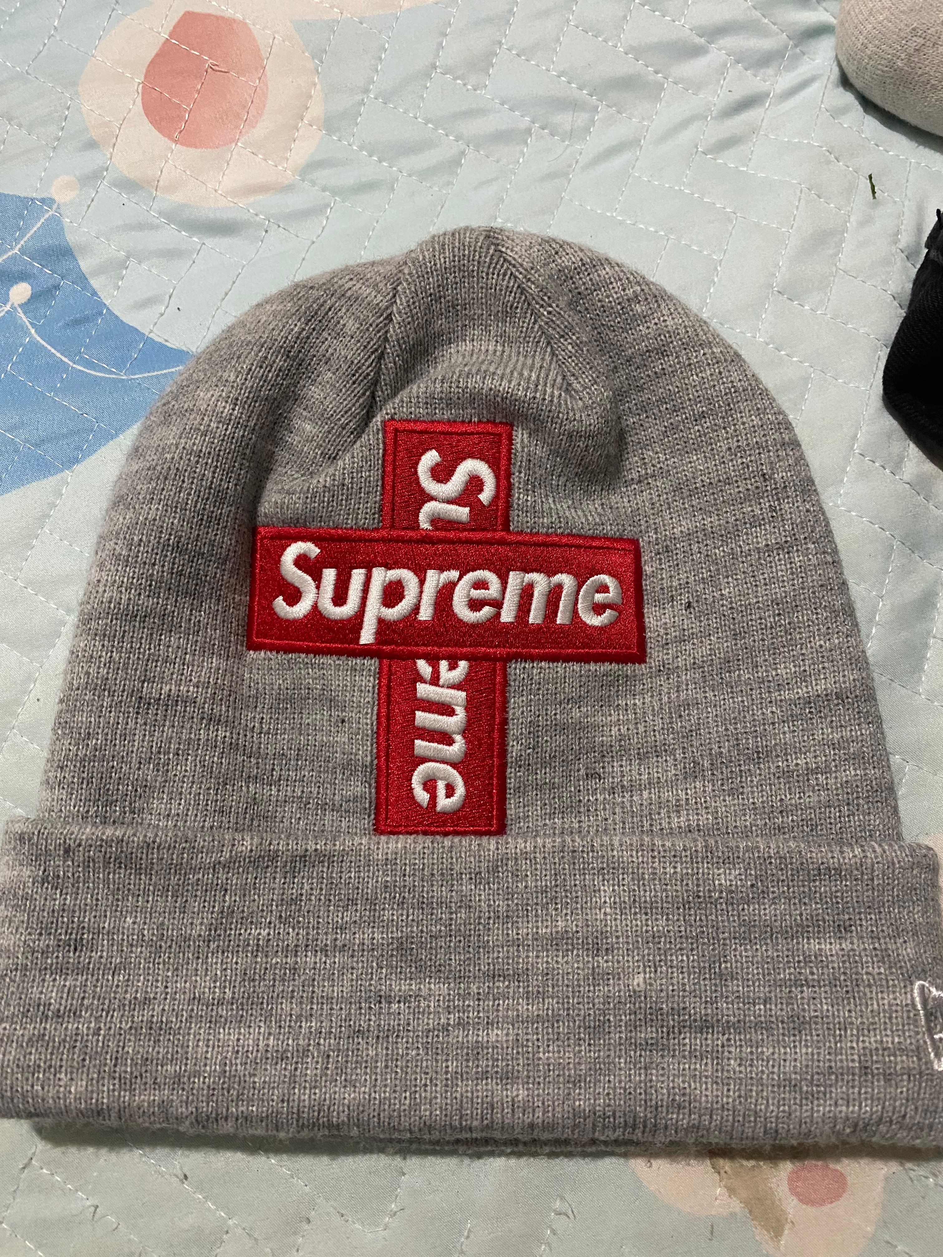 Supreme New Era® Cross Box Logo Beanie "Grey"