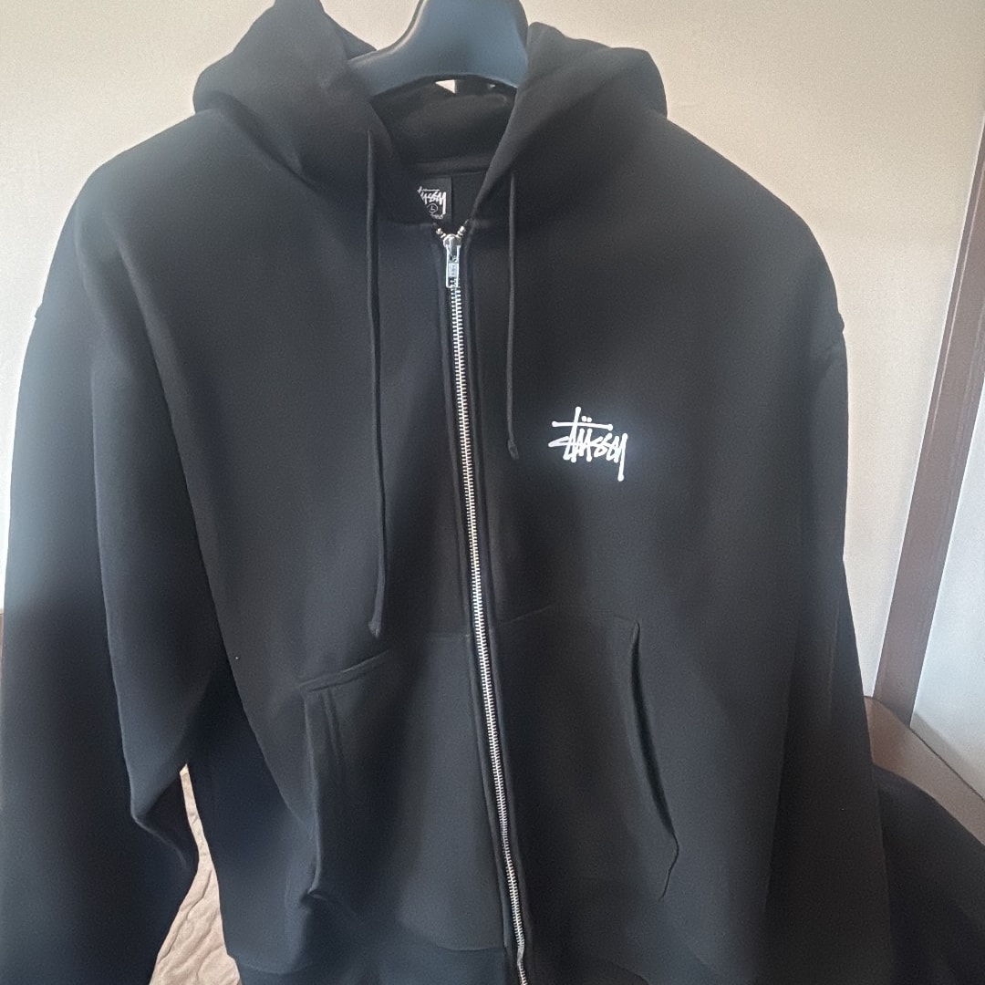 Stussy BASIC STUSSY ZIP HOODIE "Black"