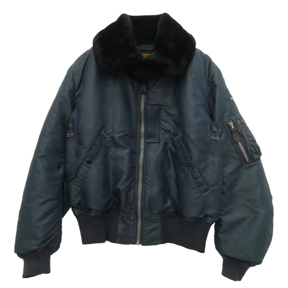 Buzz Rickson's バズリクソンズ M13657 M品番 B-15C 襟ボア フライト ミリタリー ジャケット ネイビー系 38【中古】