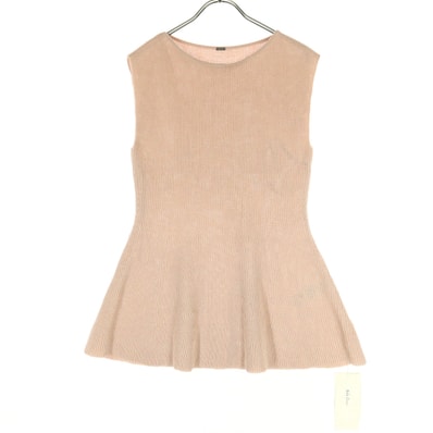 未使用 Mila Owen ミラオーウェン 24SS ノースリーブ ニット 1 ピンク 09WNT242137